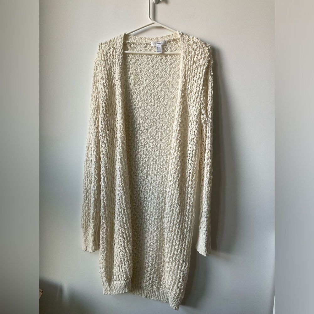 Revamped Long Open Knit Sweater Size Medium